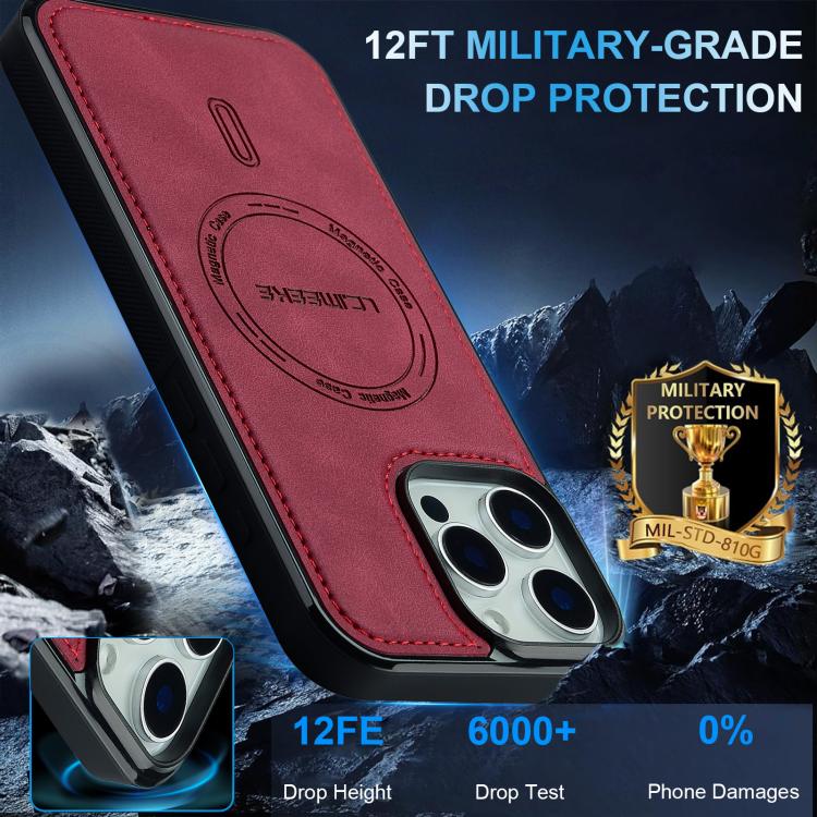 For iPhone 15 Pro Max LC.IMEEKE L6 Series MagSafe Magnetic Phone Case