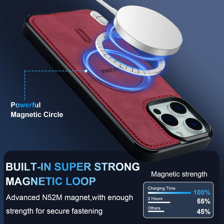 For iPhone 14 Pro Max LC.IMEEKE L6 Series MagSafe Magnetic Phone Case