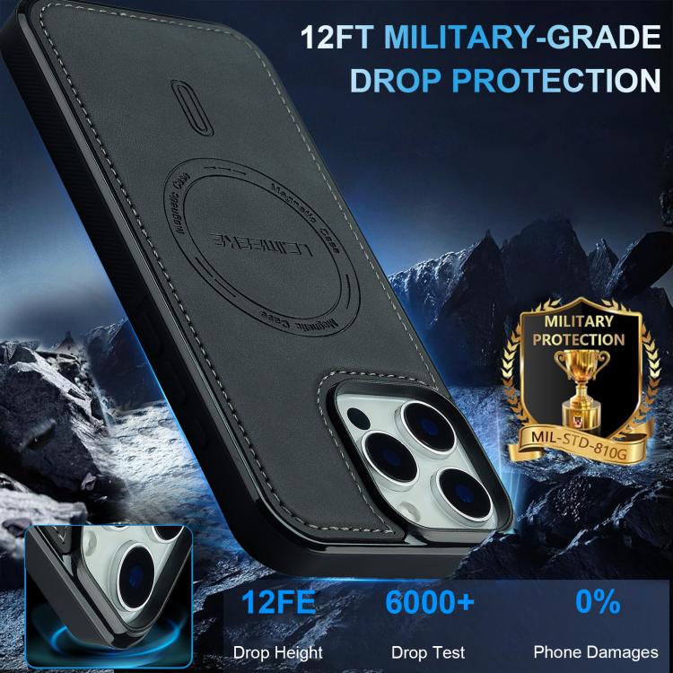 For iPhone 14 Pro LC.IMEEKE L6 Series MagSafe Magnetic Phone Case