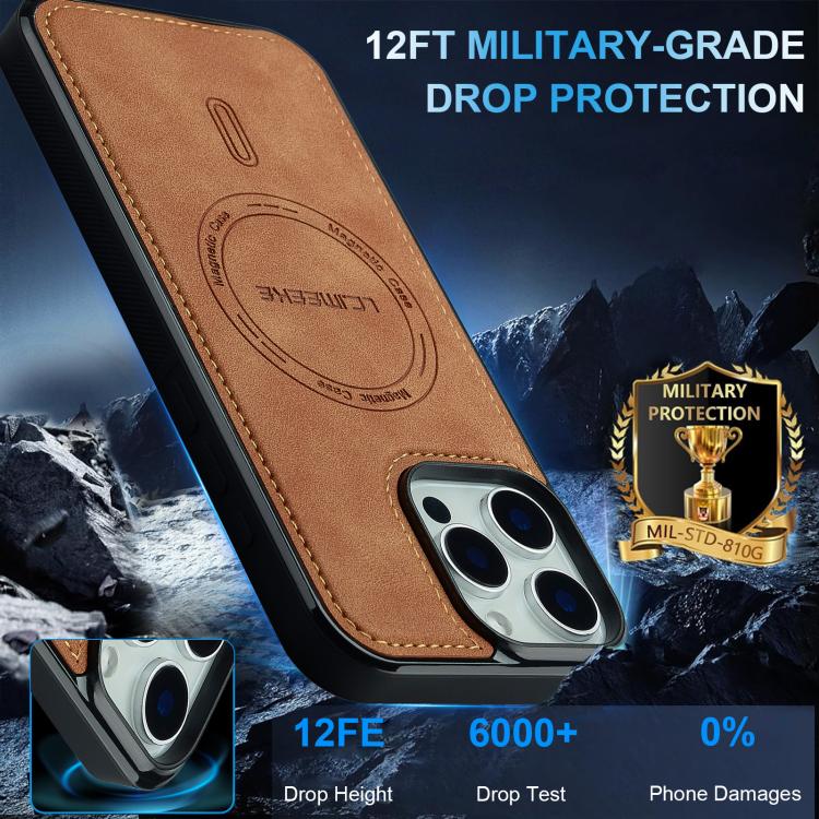 For iPhone 14 Pro LC.IMEEKE L6 Series MagSafe Magnetic Phone Case
