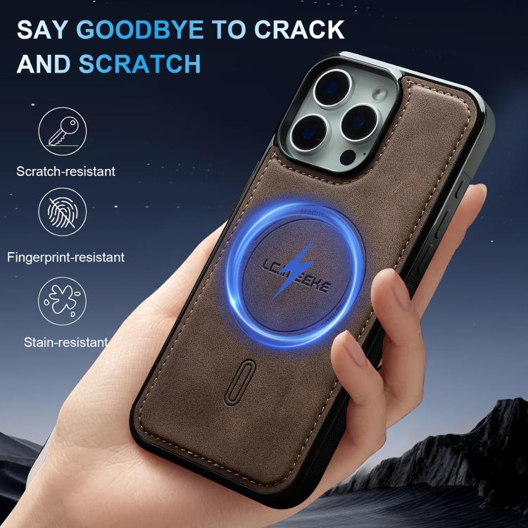 For iPhone 14 Pro LC.IMEEKE L6 Series MagSafe Magnetic Phone Case