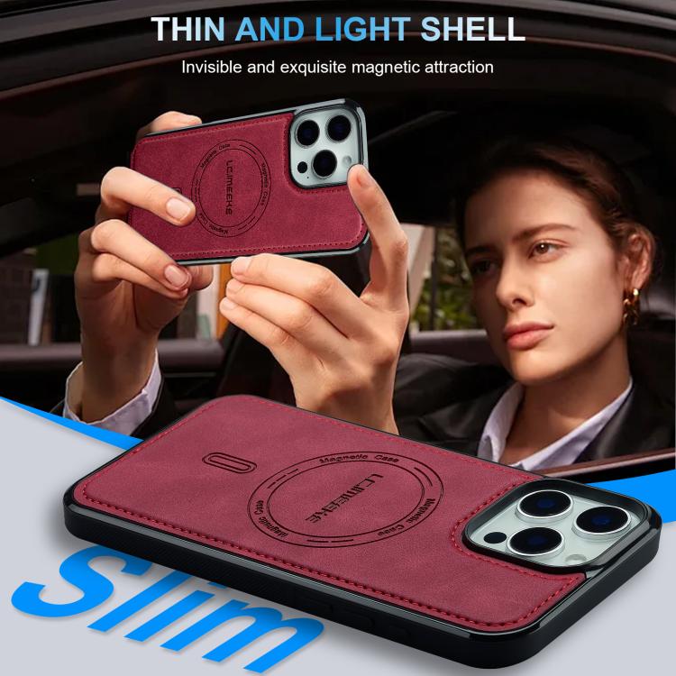 For iPhone 13 Pro Max LC.IMEEKE L6 Series MagSafe Magnetic Phone Case