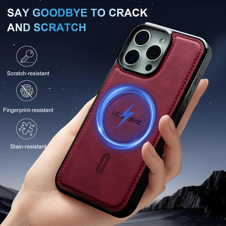 For iPhone 13 Pro LC.IMEEKE L6 Series MagSafe Magnetic Phone Case