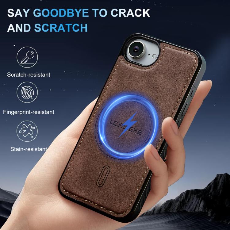 For iPhone 17e / 16e LC.IMEEKE L6 Series MagSafe Magnetic Phone Case