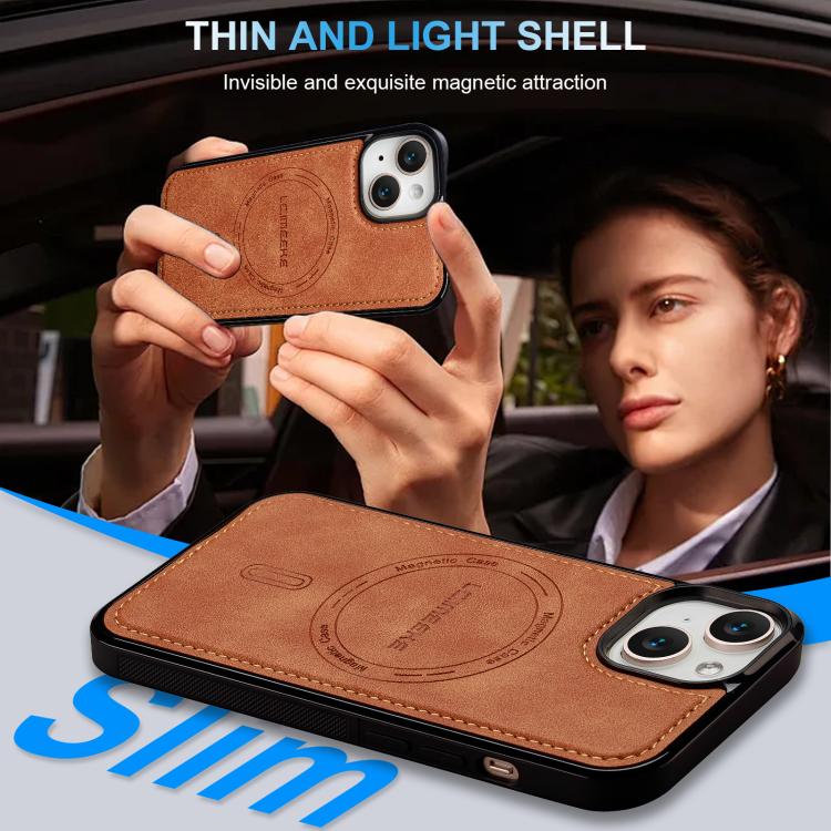 For iPhone 15 LC.IMEEKE L6 Series MagSafe Magnetic Phone Case