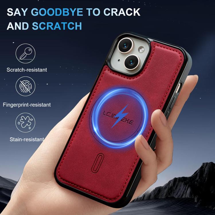 For iPhone 15 LC.IMEEKE L6 Series MagSafe Magnetic Phone Case