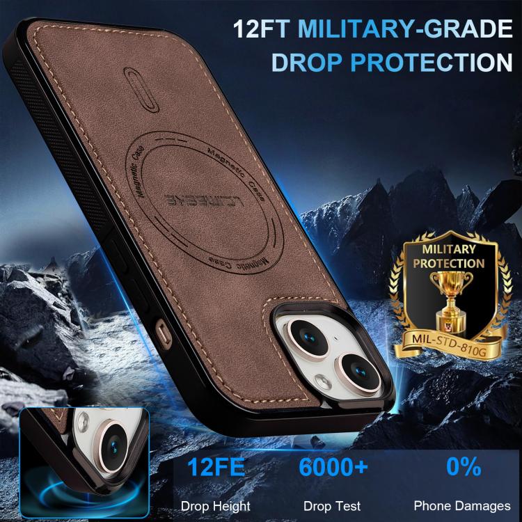 For iPhone 15 LC.IMEEKE L6 Series MagSafe Magnetic Phone Case