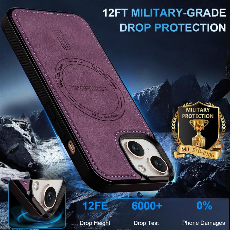 For iPhone 15 Plus LC.IMEEKE L6 Series MagSafe Magnetic Phone Case