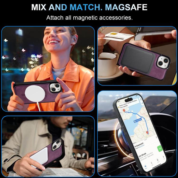 For iPhone 15 Plus LC.IMEEKE L6 Series MagSafe Magnetic Phone Case