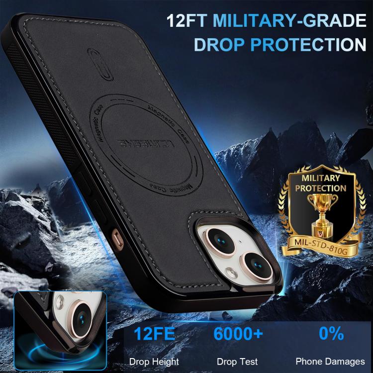 For iPhone 15 Plus LC.IMEEKE L6 Series MagSafe Magnetic Phone Case