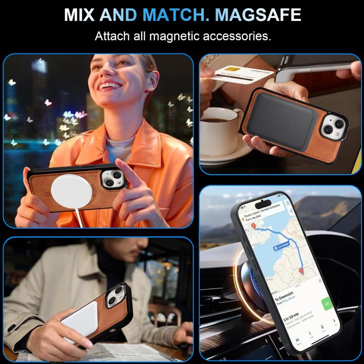 For iPhone 14 Plus LC.IMEEKE L6 Series MagSafe Magnetic Phone Case