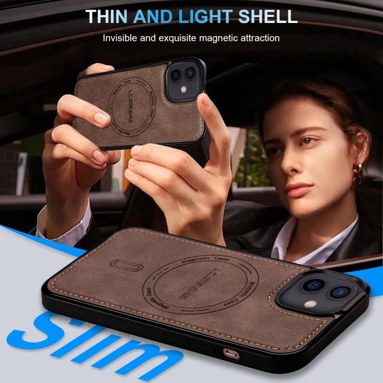 For iPhone 12 / 12 Pro LC.IMEEKE L6 Series MagSafe Magnetic Phone Case