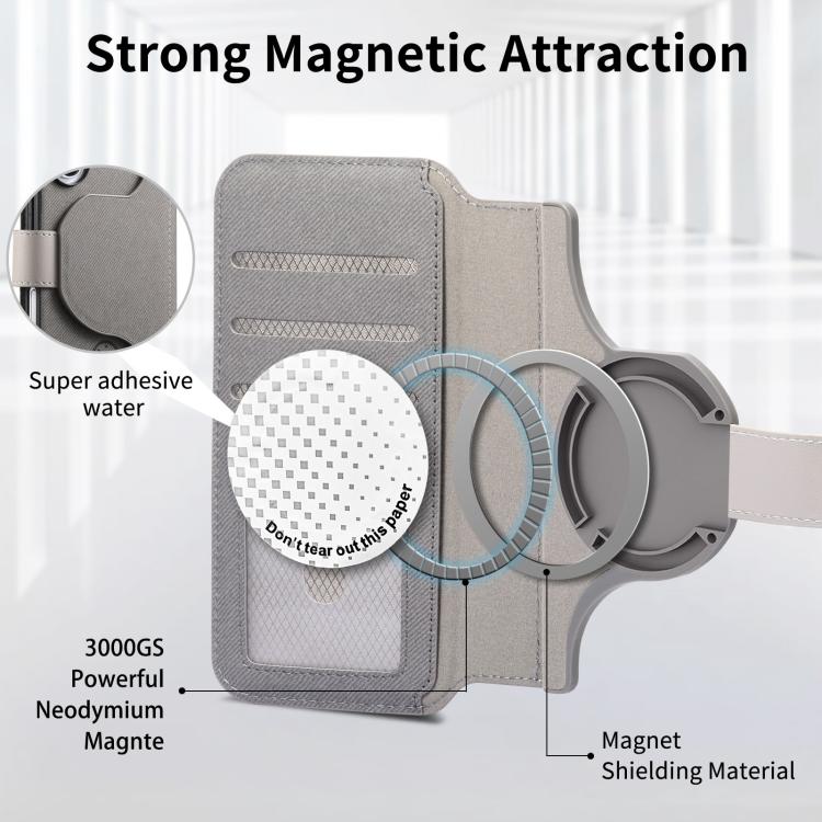 For Galaxy A35 5G Twill Fabric MagSafe RFID Anti-theft Zipper Wallet Leather Phone Case