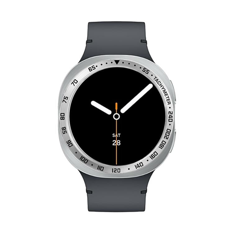 For Samsung Galaxy Watch8 40mm Smart Watch Protective Frame Metal Bezel Ring, Style: E Style