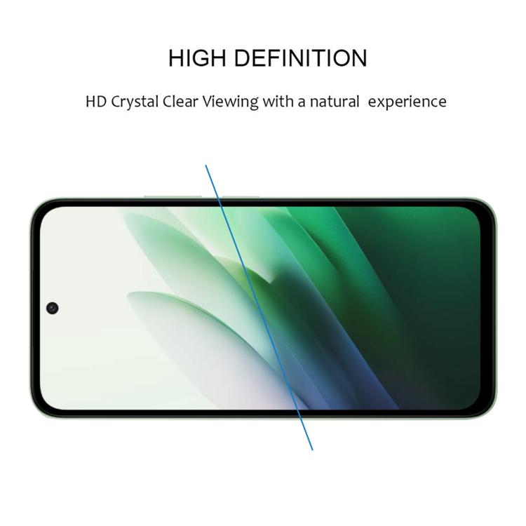 For Redmi 15C 5G EU 173.1mm High Aluminum Full Screen Silk Printing Tempered Glass Film