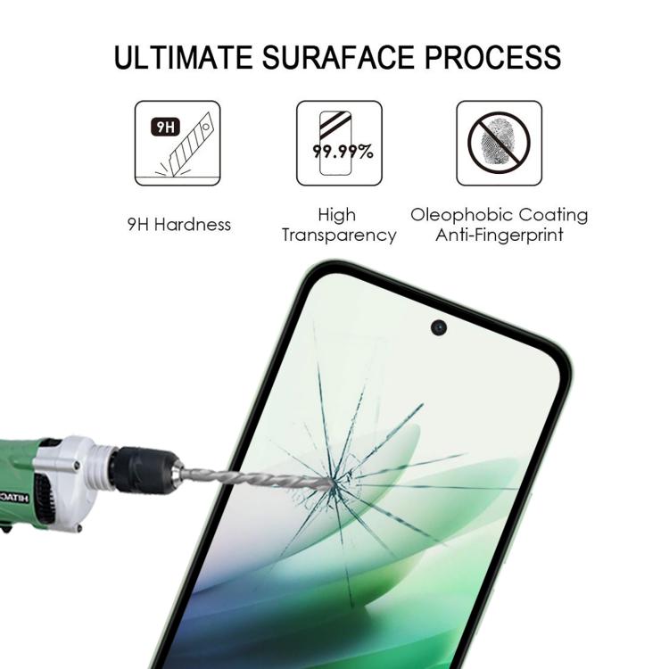For Redmi 15C 5G EU 173.1mm High Aluminum Full Screen Silk Printing Tempered Glass Film