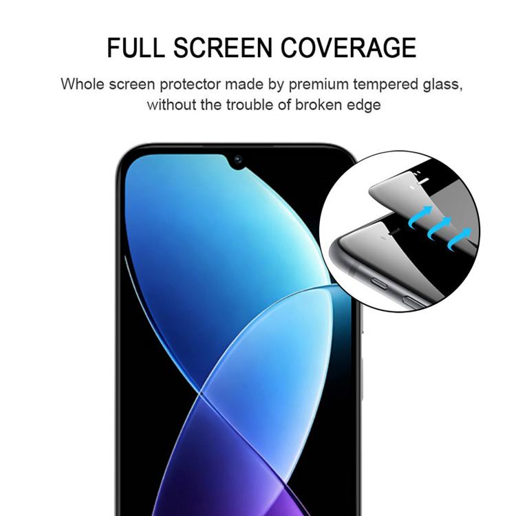 For Redmi R70 5G / R70m 5G High Aluminum Full Screen Silk Printing Tempered Glass Film