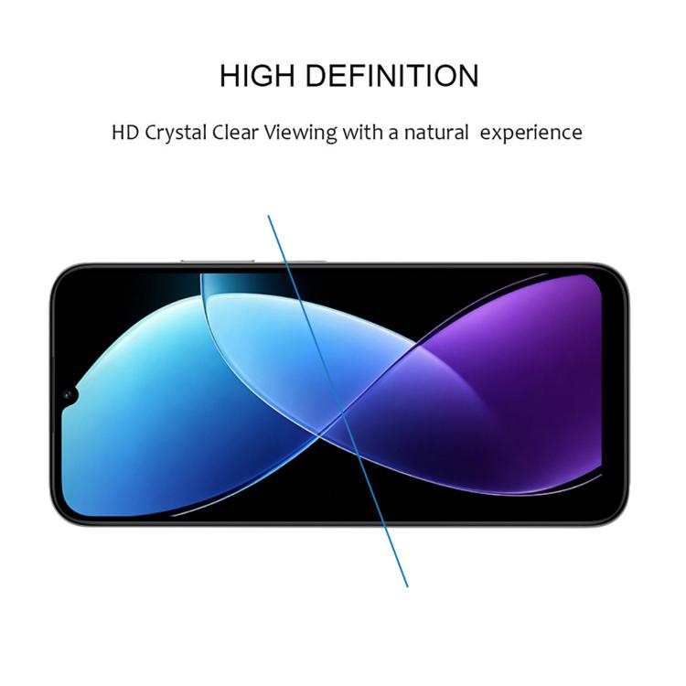 For Redmi R70 5G / R70m 5G High Aluminum Full Screen Silk Printing Tempered Glass Film