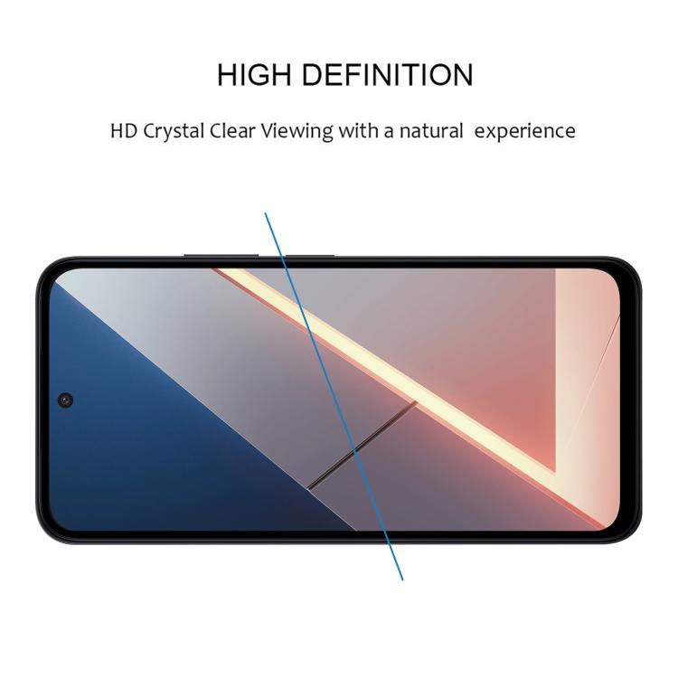 For Xiaomi Poco M8s 5G High Aluminum Full Screen Silk Printing Tempered Glass Film