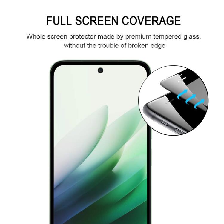For Redmi 15C 5G EU 173.1mm 25pcs High Aluminum Full Screen Silk Printing Tempered Glass Film