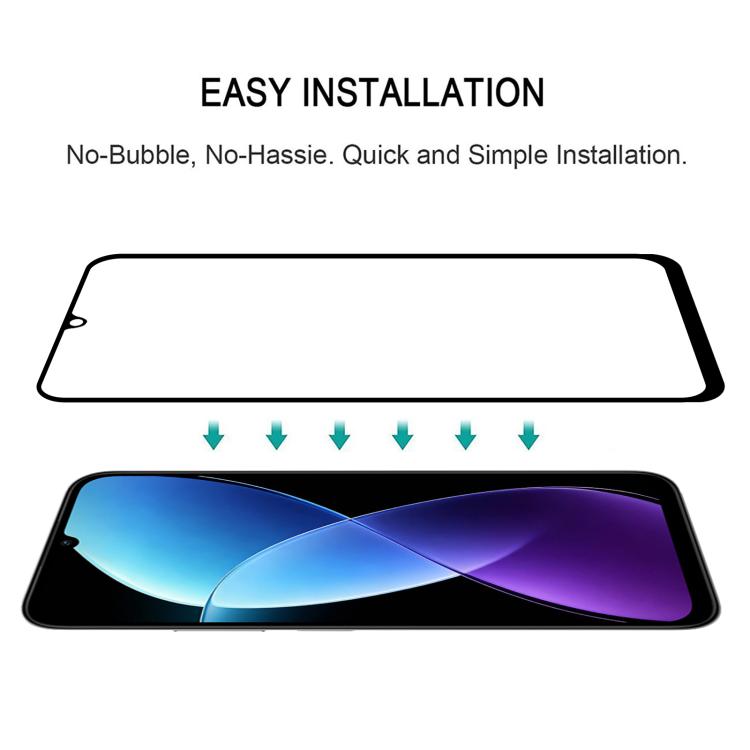 For Redmi R70 5G / R70m 5G 25pcs High Aluminum Full Screen Silk Printing Tempered Glass Film