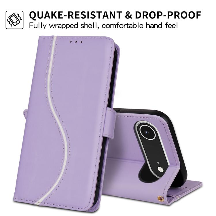 For iPhone Air Side Buckle S Curve Leather Phone Case
