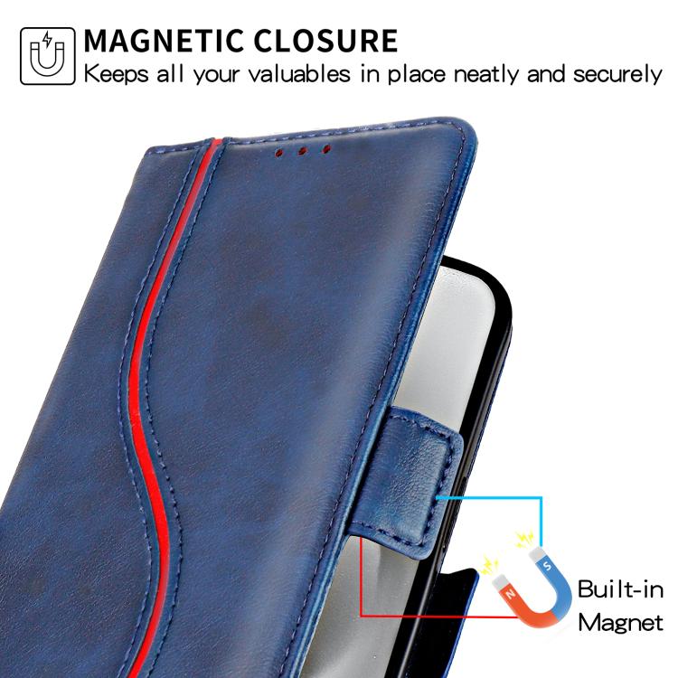 For iPhone 17e / 16e Side Buckle S Curve Leather Phone Case