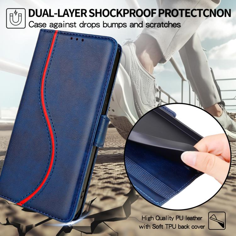 For iPhone 17e / 16e Side Buckle S Curve Leather Phone Case