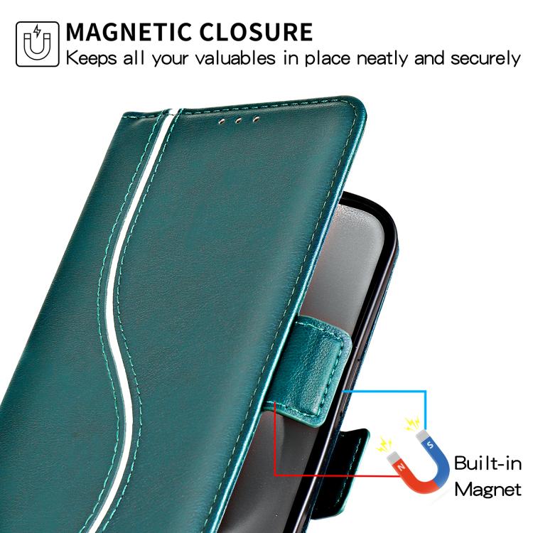 For iPhone 17e / 16e Side Buckle S Curve Leather Phone Case