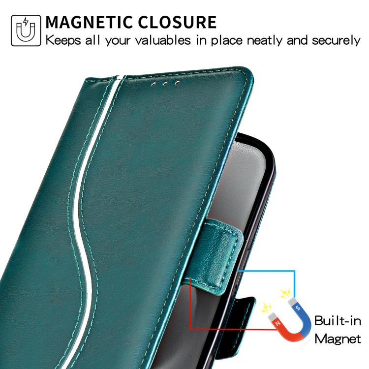 For iPhone 7 / 8 / SE 2022 Side Buckle S Curve Leather Phone Case