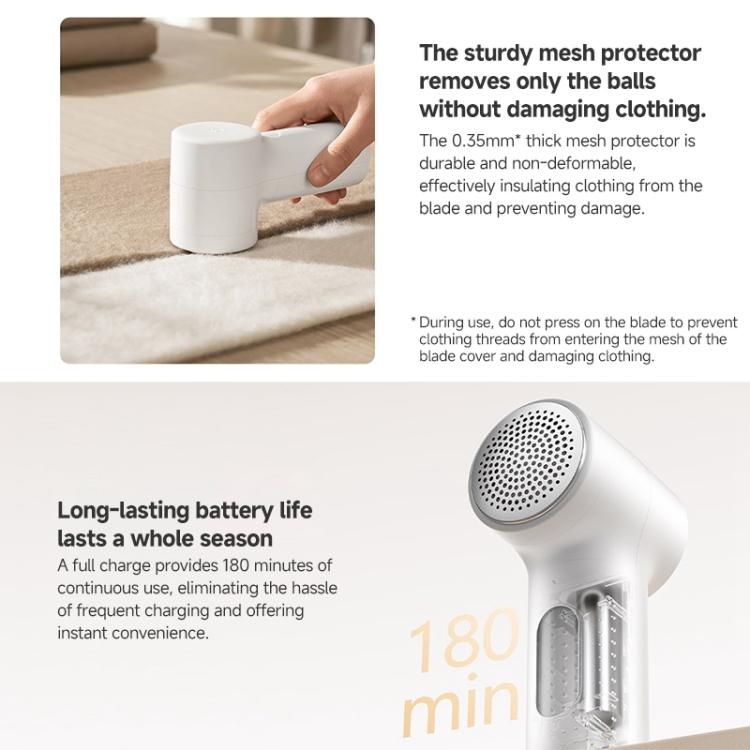 Original Xiaomi Mijia Hair Ball Trimmer Lint Remover 2 - White