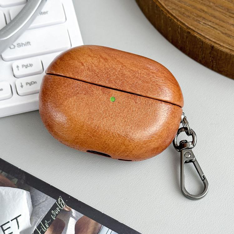 For Huawei FreeBuds Pro 4 Oily Leather Bluetooth Earphone Protective Case
