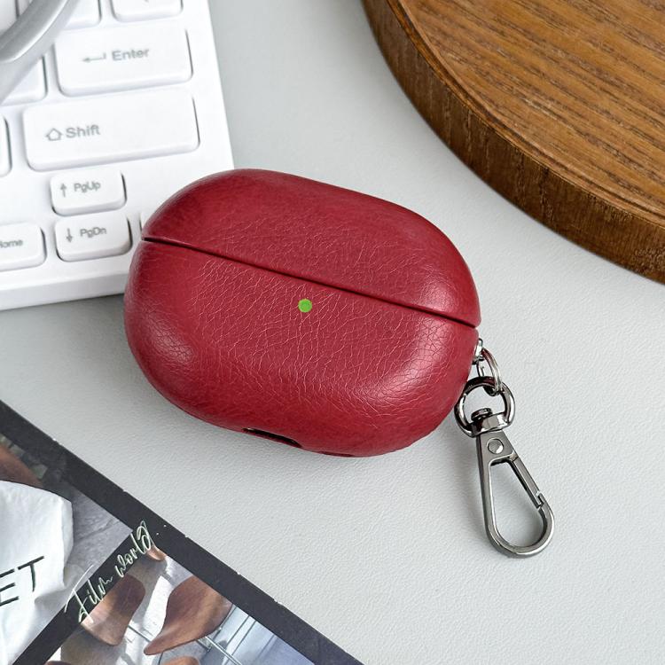For Huawei FreeBuds Pro 4 Oily Leather Bluetooth Earphone Protective Case