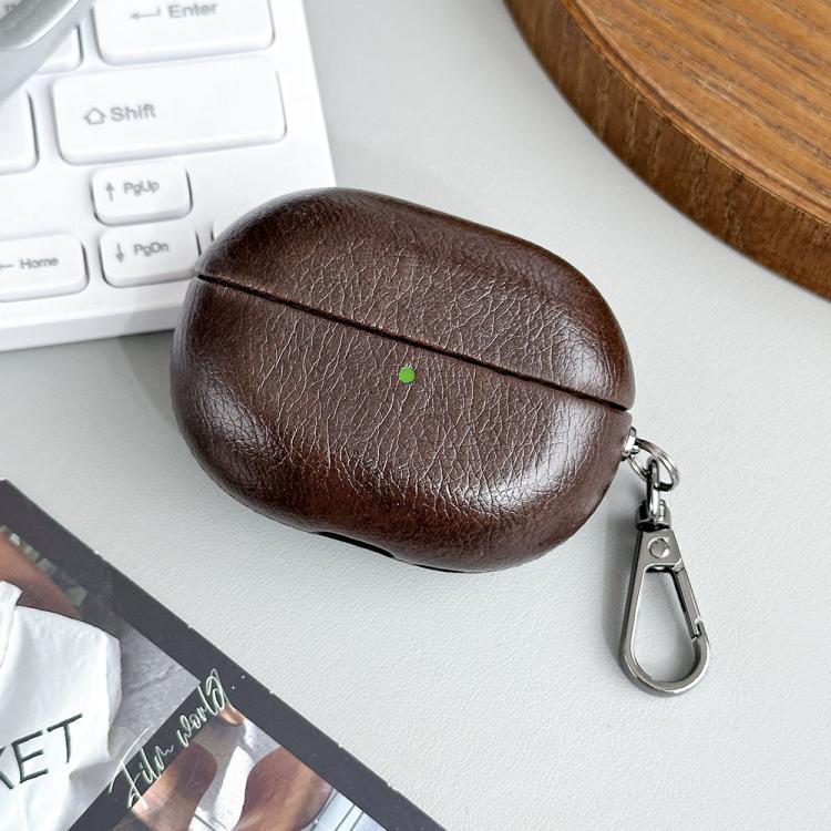 For Huawei FreeBuds Pro 4 Oily Leather Bluetooth Earphone Protective Case