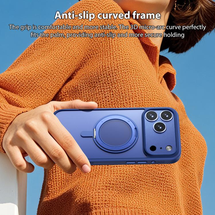 For iPhone 17 Pro Max MOMAX Magsafe Magnetic Metal Rotating Holder Phone Case