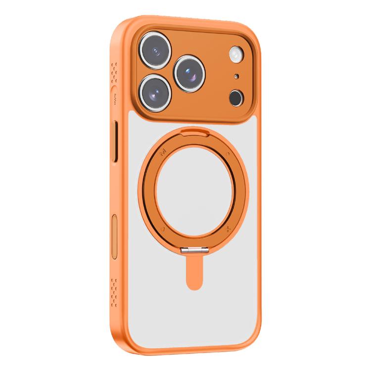 For iPhone 17 Pro MOMAX Magsafe Magnetic Metal Rotating Holder Phone Case