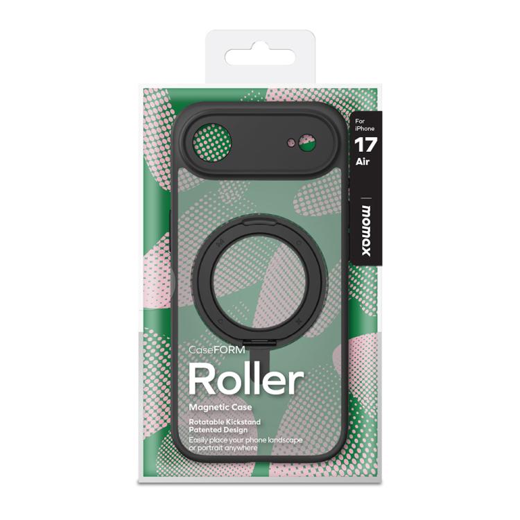 For iPhone Air MOMAX Magsafe Magnetic Metal Rotating Holder Phone Case