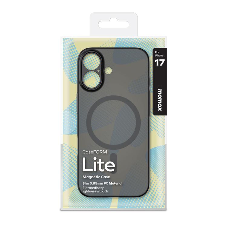 For iPhone 17 MOMAX Ultra-thin Magnetic MagSafe PC Phone Case