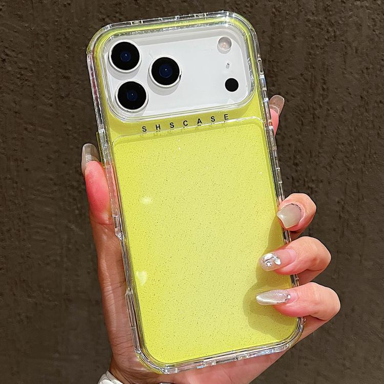 For iPhone 17 Pro Glitter Powder 3-in-1 TPU + PC Phone Case
