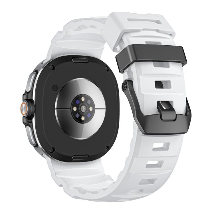 For Samsung Galaxy Watch8 / Watch8 Classic Wild Path Black Buckle Silicone Watch Band