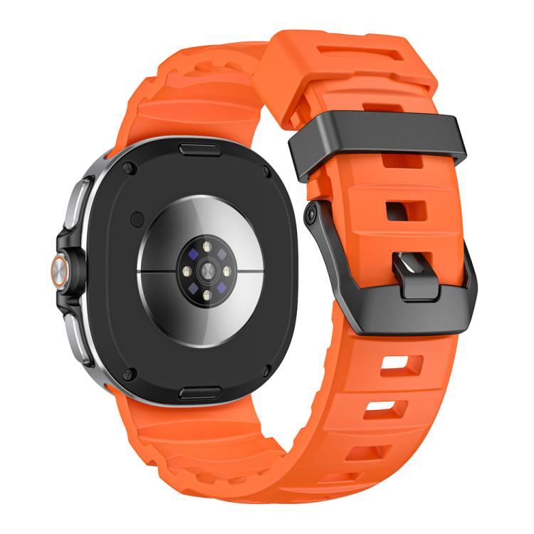For Samsung Galaxy Watch8 / Watch8 Classic Wild Path Black Buckle Silicone Watch Band