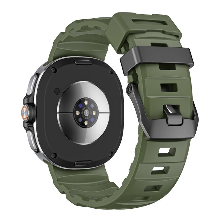 For Samsung Galaxy Watch8 / Watch8 Classic Wild Path Black Buckle Silicone Watch Band