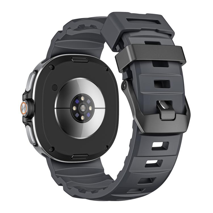 For Samsung Galaxy Watch8 / Watch8 Classic Wild Path Black Buckle Silicone Watch Band