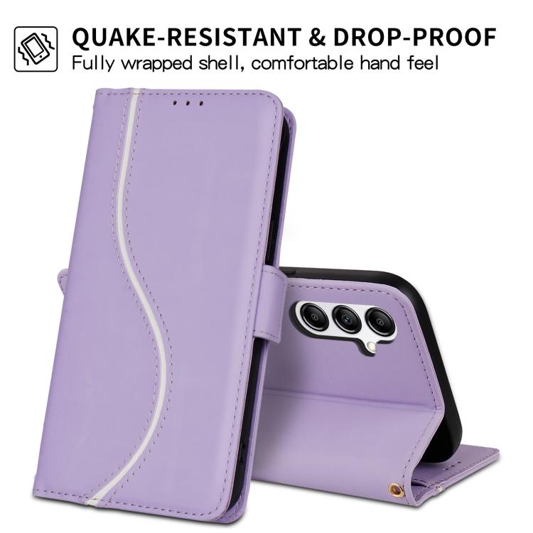 For Samsung Galaxy S23 FE 5G Side Buckle S Curve Leather Phone Case
