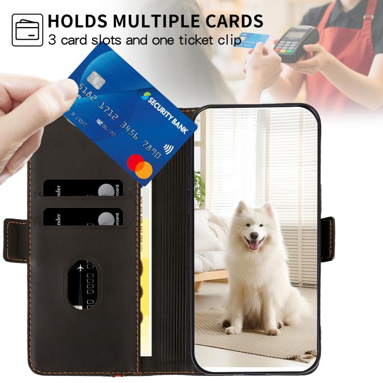 For Samsung Galaxy S23 5G Side Buckle S Curve Leather Phone Case