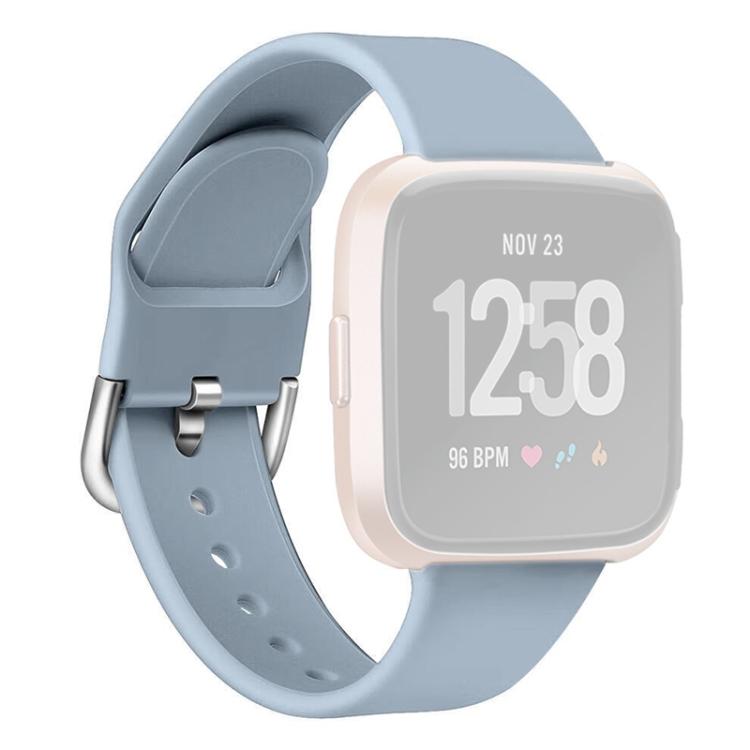 For Fitbit Versa 2 / Versa / Versa Lite xDfind Reverse Buckle Solid Color Silicone Watch Band, Size:S