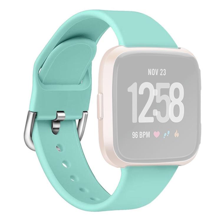 For Fitbit Versa 2 / Versa / Versa Lite xDfind Reverse Buckle Solid Color Silicone Watch Band, Size:S