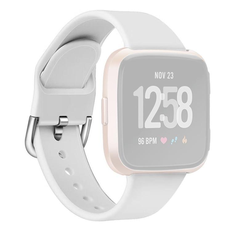 For Fitbit Versa 2 / Versa / Versa Lite xDfind Reverse Buckle Solid Color Silicone Watch Band, Size:L
