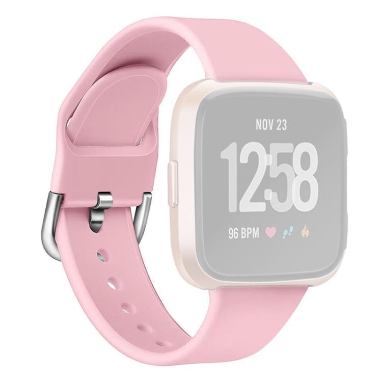 For Fitbit Versa 2 / Versa / Versa Lite xDfind Reverse Buckle Solid Color Silicone Watch Band, Size:L