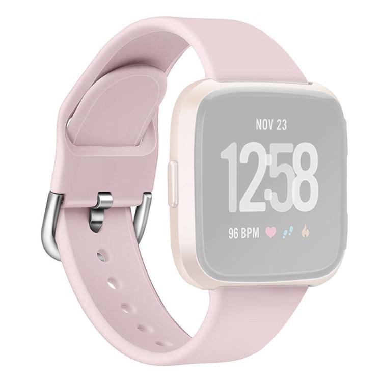 For Fitbit Versa 2 / Versa / Versa Lite xDfind Reverse Buckle Solid Color Silicone Watch Band, Size:L
